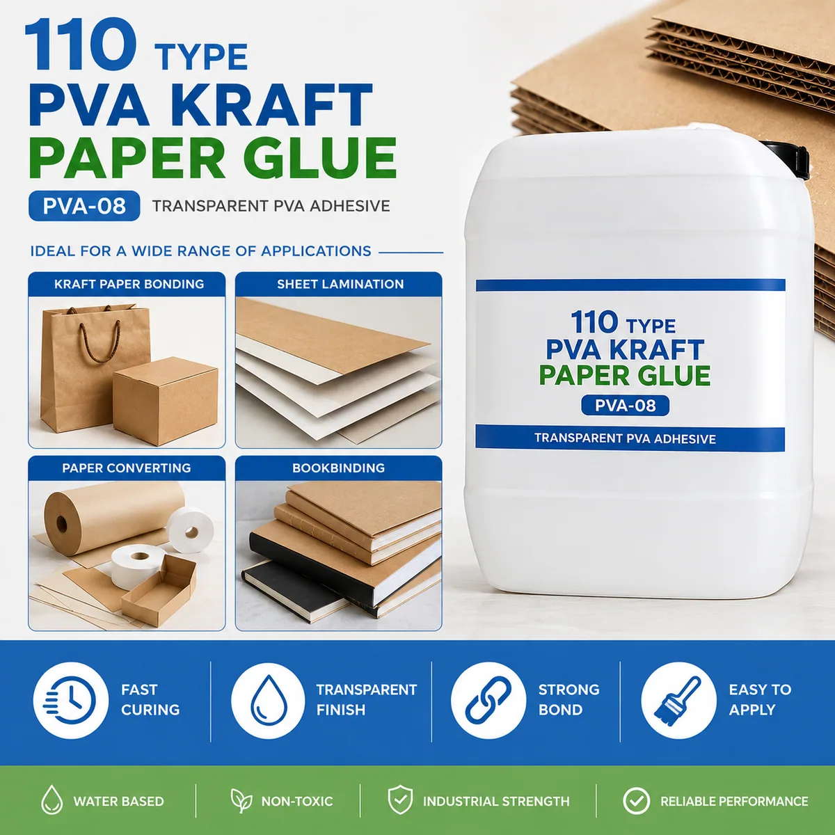 110 Type PVA Kraft Paper Glue